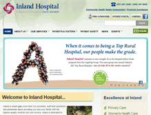 Tablet Screenshot of inlandhospital.org